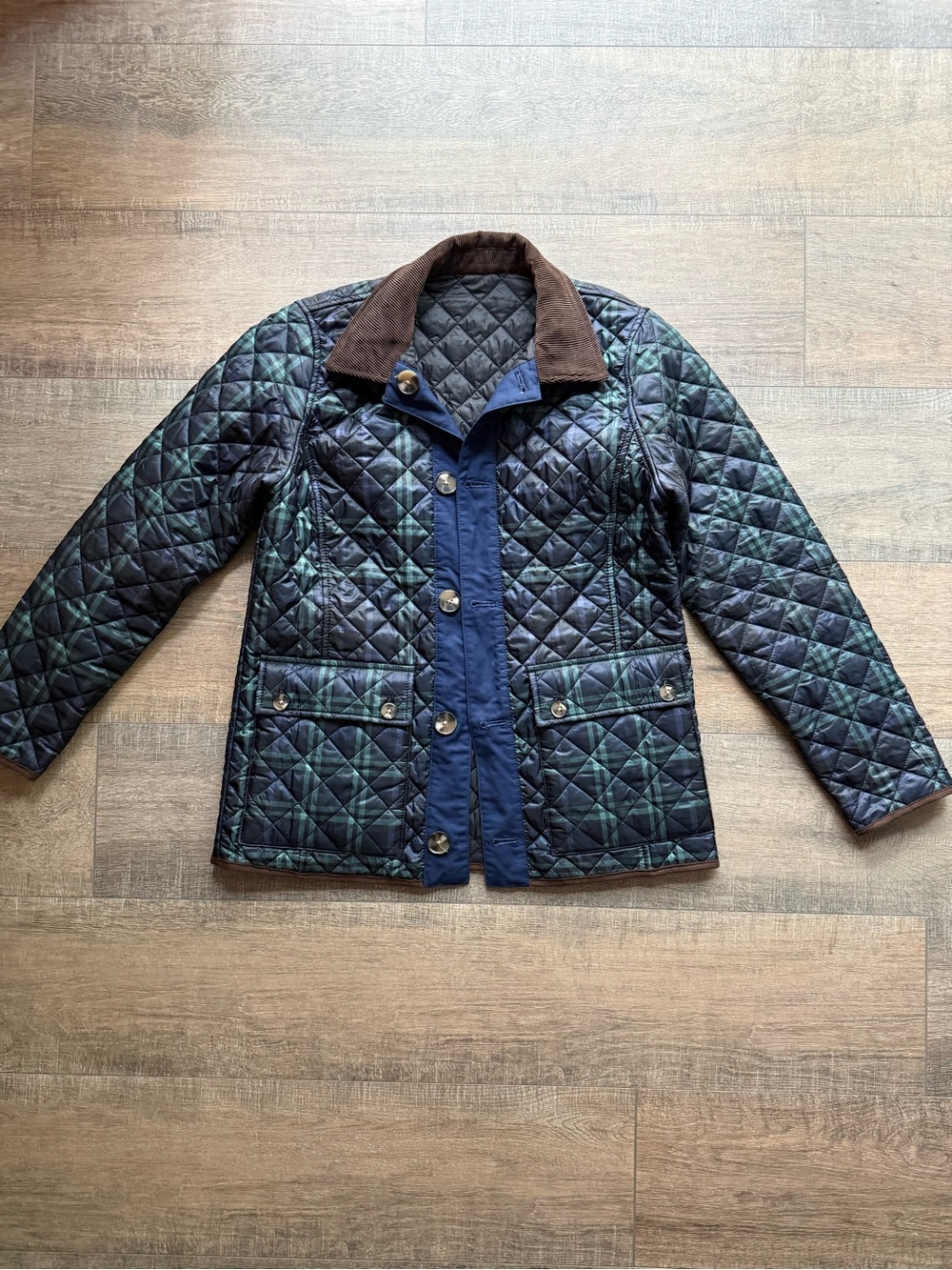 Lands’ End Reversible Barn Quilted Jacket | XS NWOT